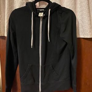 Zine black long sleeve hoodie sweater sz M